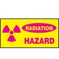 Accuform RADIATION SAFETY LABEL HAZARD 3 in  LRAD514XVE LRAD514XVE